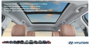 Hyundai Breaks Record: 11 Lakh Sunroof Cars Sold in India in Just 5 Years!