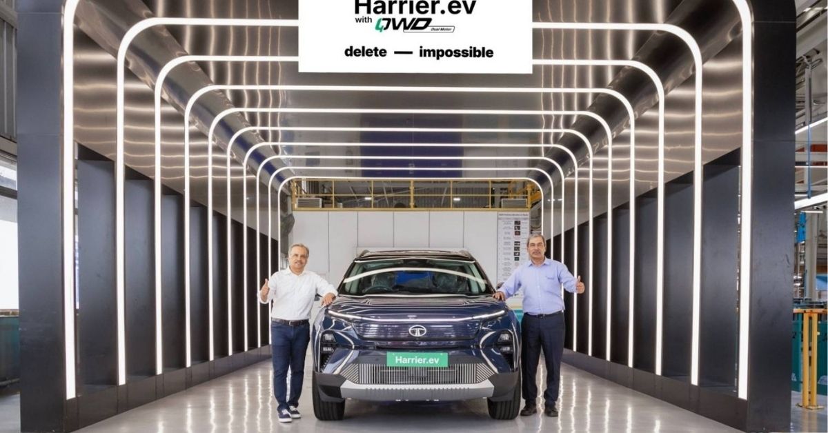 Tata Harrier EV Production Begins, First Unit Rolled Out