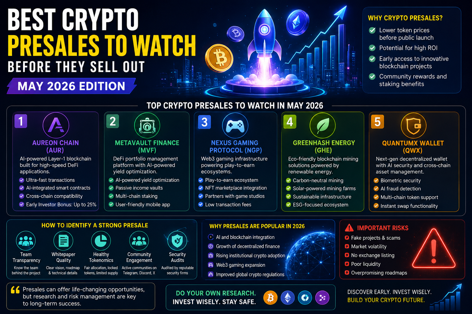 Best Crypto Presales to Observe Some time recently They Offer Out: May 2026 Edition